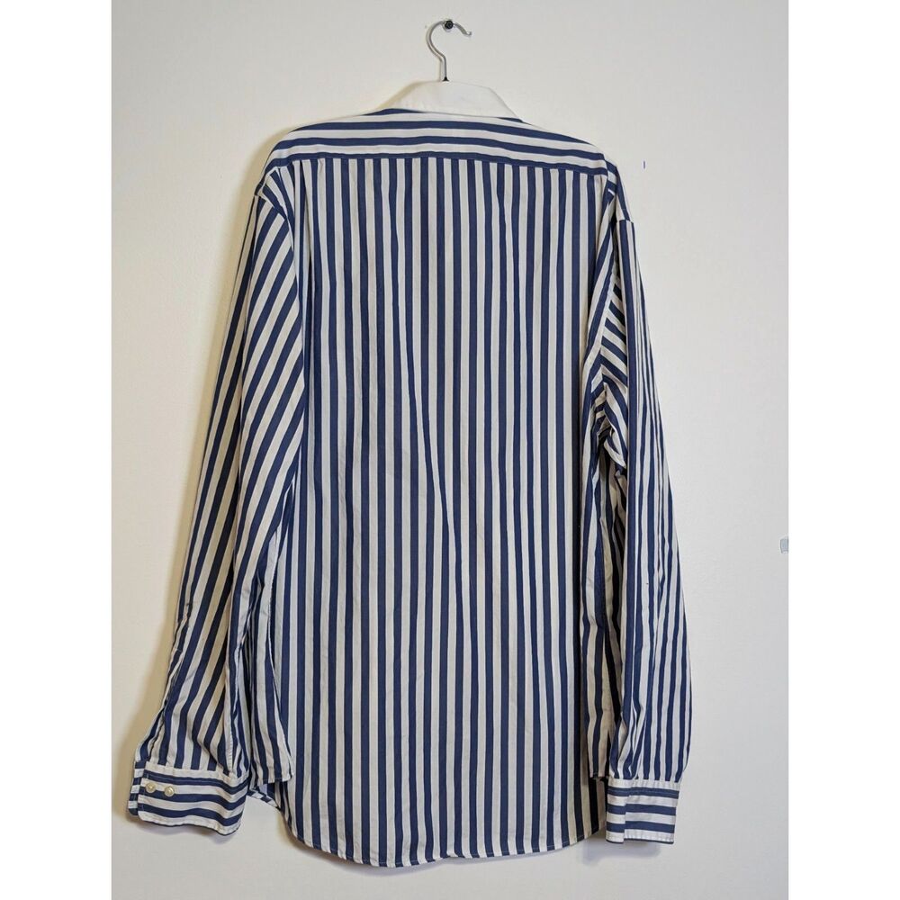 Vintage Polo Ralph Lauren Rhodes Shirt 17.5 XL Oars Logo Custom Fit Old Money - Picture 4 of 8